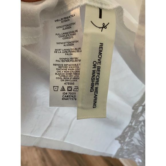 Sold ANN TAYLOR Lace White Dress 6 - Picture 10 of 10